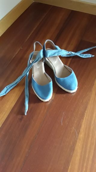 SANDALIA CUÑA ESPARTO 37