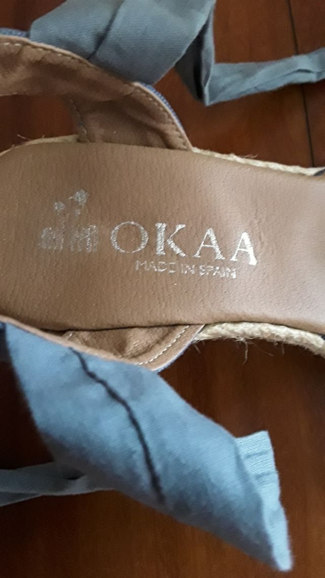 SANDALIA CUÑA ESPARTO 37