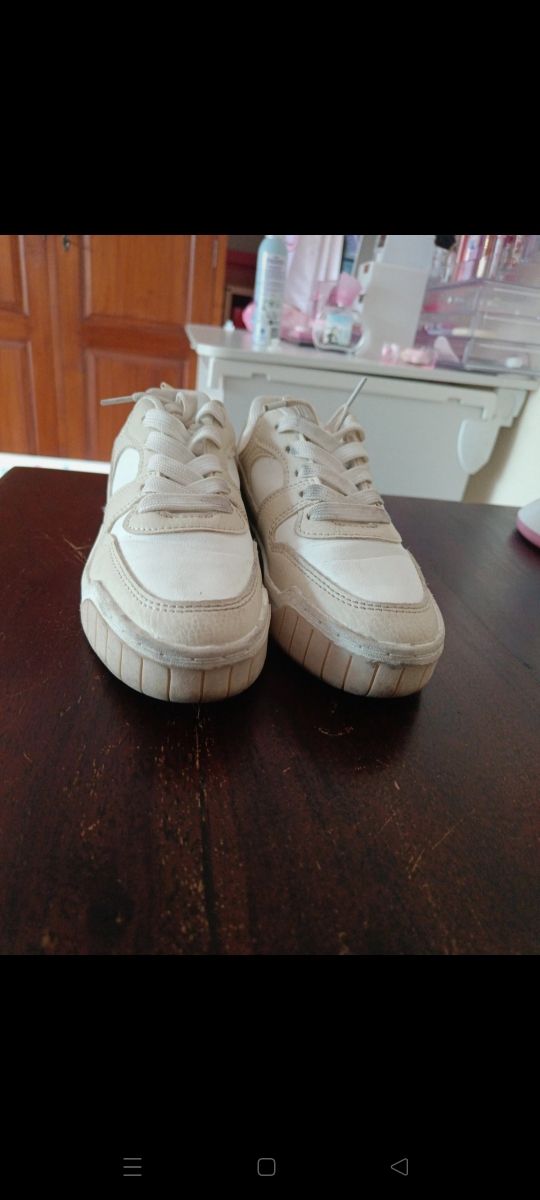 Sneakers Primark bimba - beige/bianco misura 32