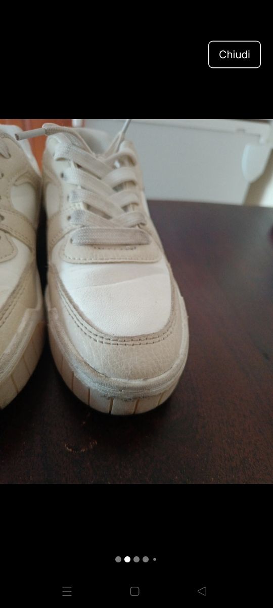 Sneakers Primark bimba - beige/bianco misura 32