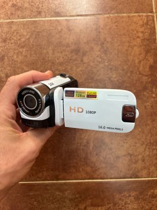 Cámara de video vintage digital estilo nueva