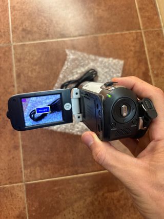 Cámara de video vintage digital estilo nueva