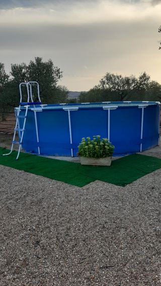 Oferton!!!!!Piscina desmontable  Azul .