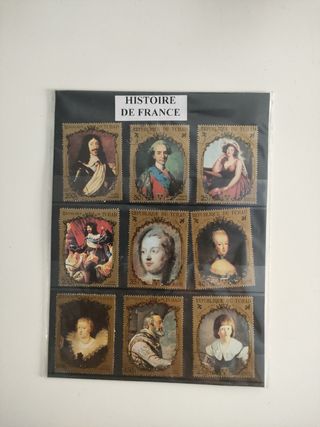 Sellos Históricos Francia (9 uds.)