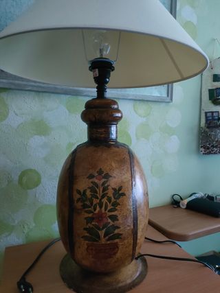 Lampada Tavolo Country - Ceramica Legno