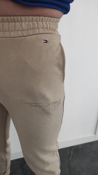 Pantaloni tuta Tommy Hilfiger beige