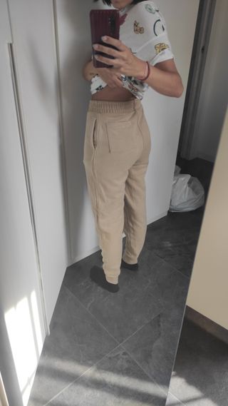 Pantaloni tuta Tommy Hilfiger beige