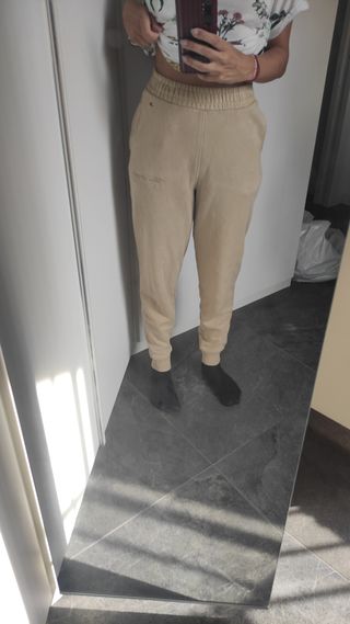 Pantaloni tuta Tommy Hilfiger beige
