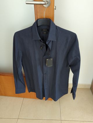 Camisa Massimo Dutti azul
