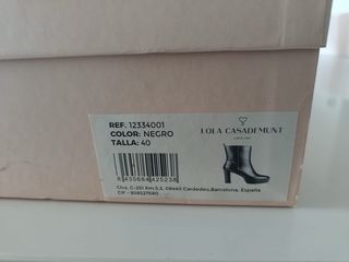 Botín negro Lola Casademunt