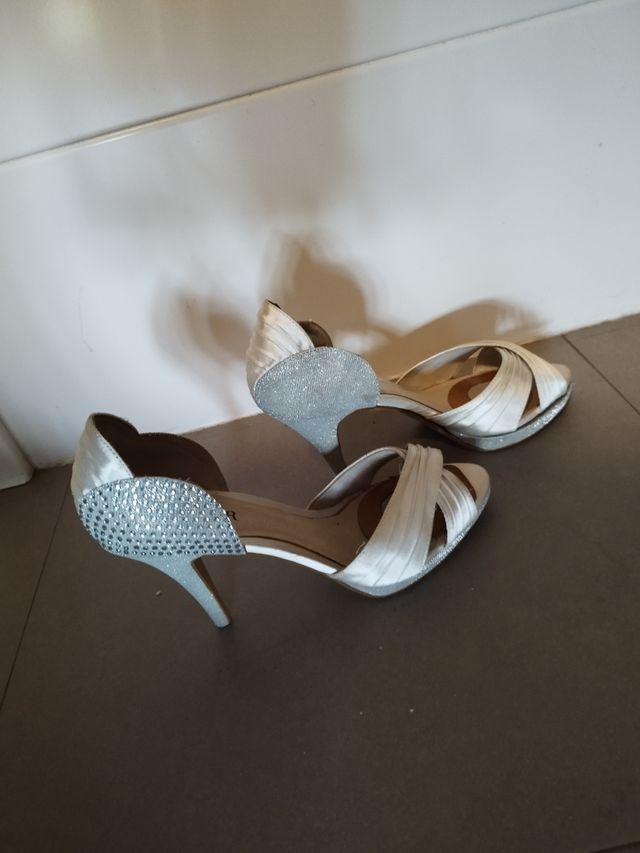 Tacones Plataforma 39 - Blancos