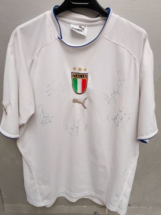 Maglia da calcio Italia Puma autografata tg L