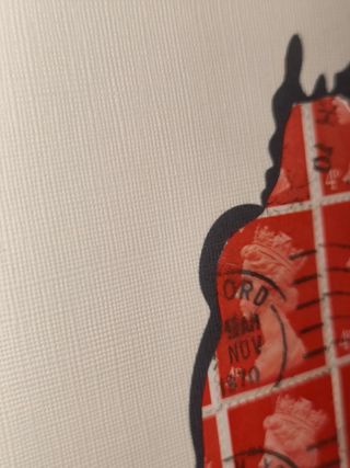 Quadro Regina Elisabetta - Veri Francobolli