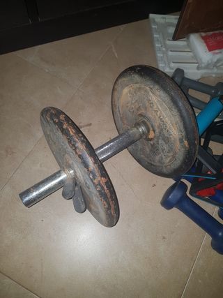 Mancuernas 2x2.5kg - usadas