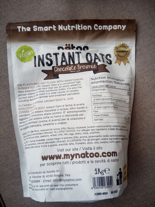 2x nätoo Instant Oats - Chocolate Brownie