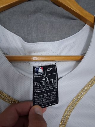 Camiseta Dodgers Nike | Blanca y dorada