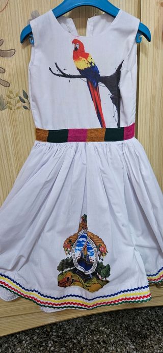 Vestido hondureño niña de 4 a 5 años 