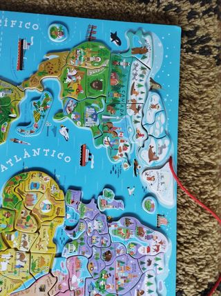 Puzzle Mapa Mundi Janod