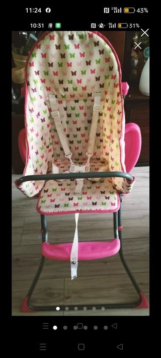 Trona plegable bebé infantil