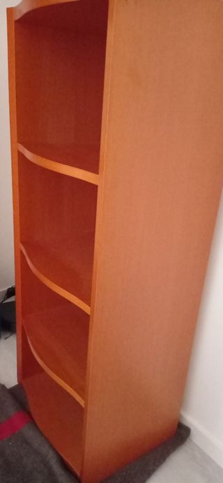 Estantería 4 estantes -madera cerezo