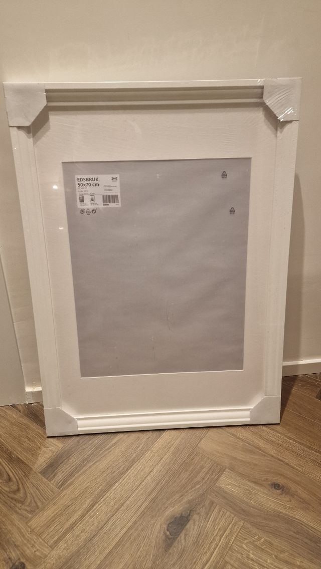 Marco blanco 50x70 cm - Madera