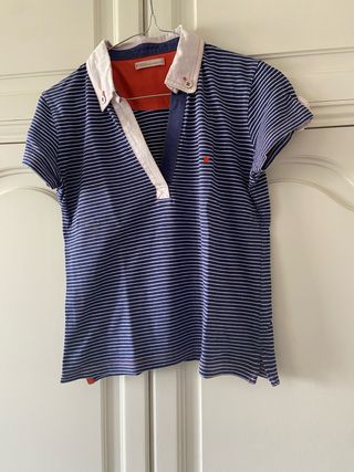 Polo rayas azul-blanco