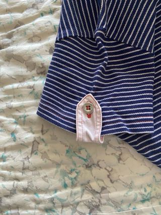 Polo rayas azul-blanco