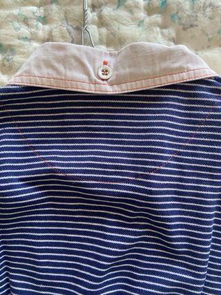 Polo rayas azul-blanco