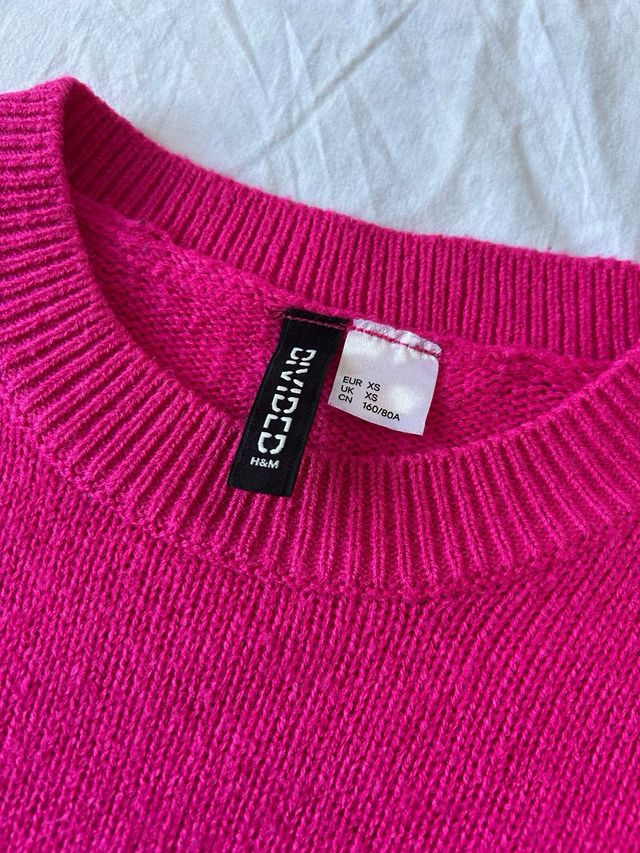 Maglione rosa crop XS donna