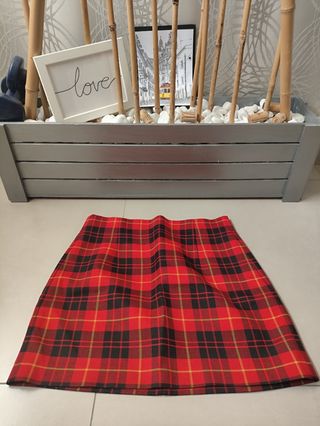 Falda escocesa Zara - M