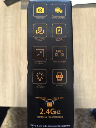 Dron plegable con 2 cámaras estabilizacion auto