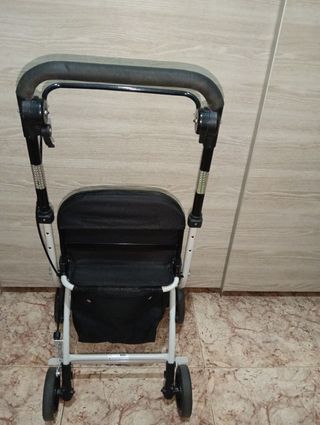 Andador con Carro de Compras Plegable