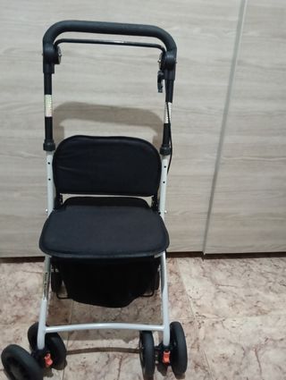 Andador con Carro de Compras Plegable