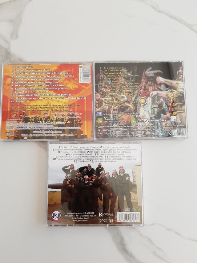 CDs Carnaval Cádiz: 3 chirigotas