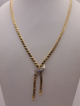 Gargantilla oro 18k diamantes