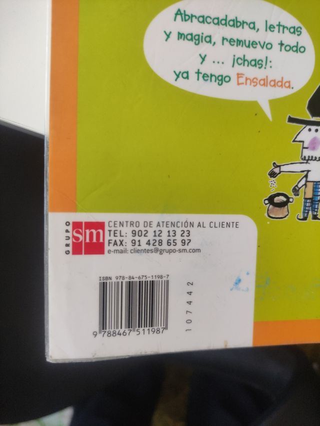 Lecturas. Ensalada de letras. 1 Primaria. Tramp...
