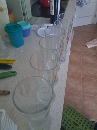 Lote de 6 Vasos Amstel Extra 