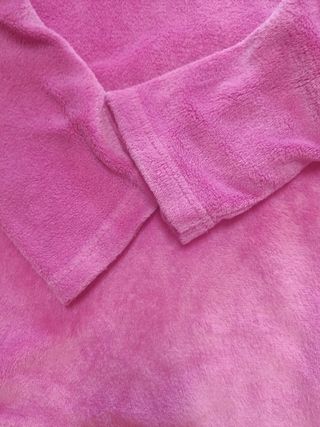 Chaqueta pijama terciopelo rosa - Talla L
