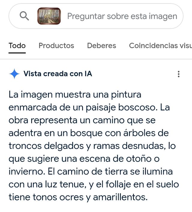 Cuadro paisaje - Óleo sobre lienzo