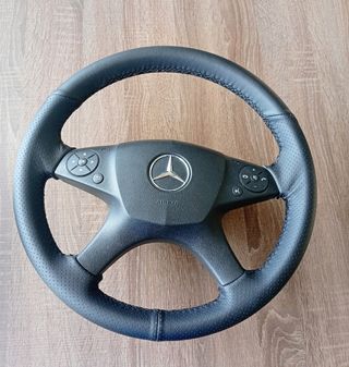Volante Mercedes Benz W204 con airbag y retapizado