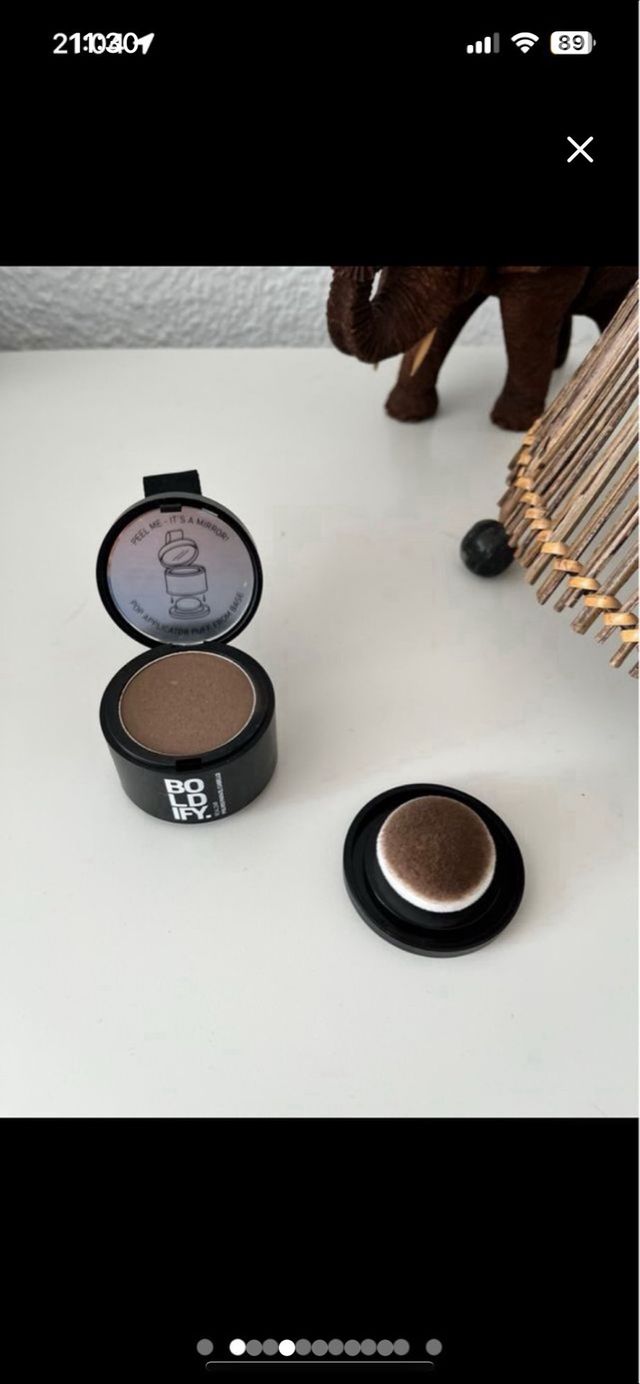 Polvos BOLDIFY para cubrir canas