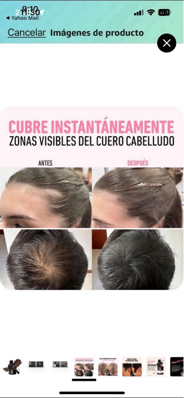 Polvos BOLDIFY para cubrir canas