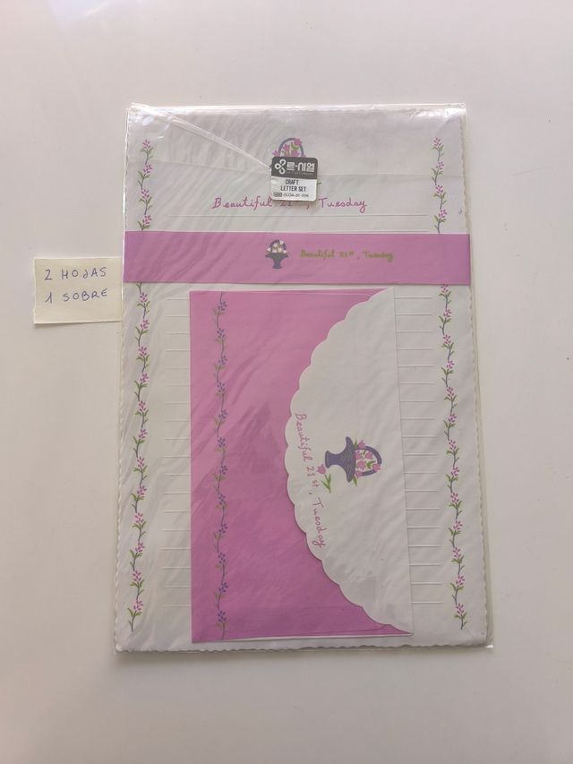 Cartas y sobres perfumados vintage años 90