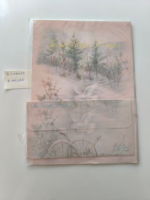 Cartas y sobres perfumados vintage años 90