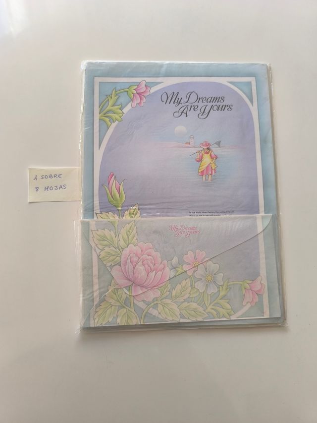 Cartas y sobres perfumados vintage años 90