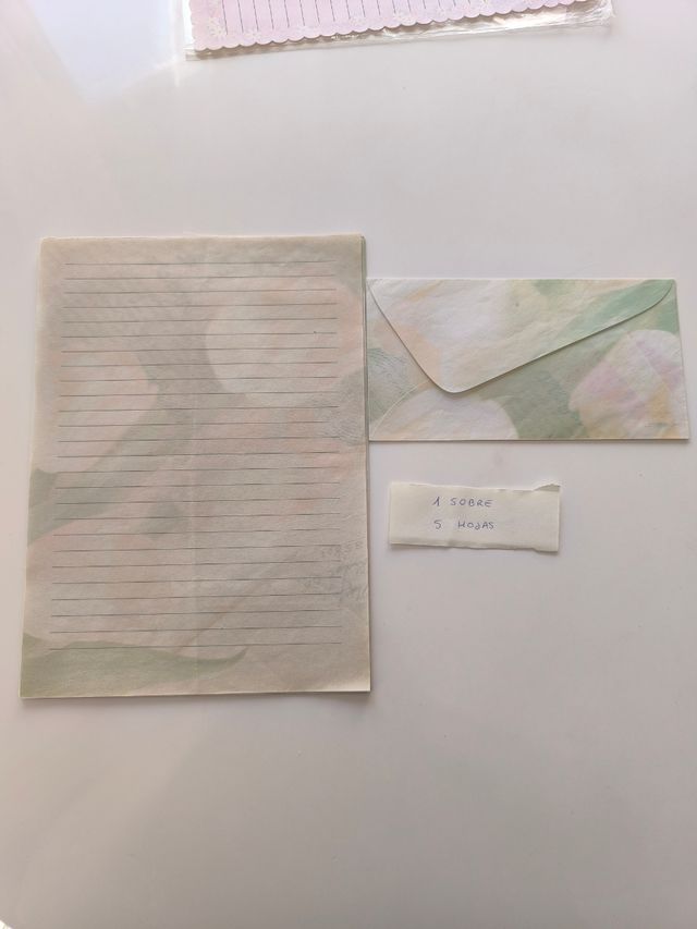 Cartas y sobres perfumados vintage años 90