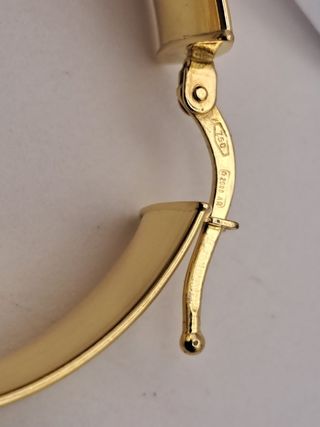 Pendientes aro oro 18K
