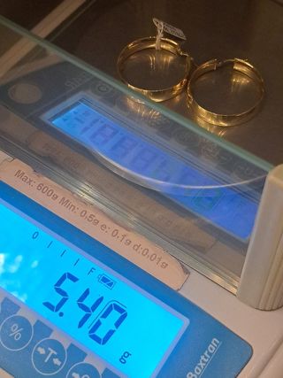 Pendientes aro oro 18K