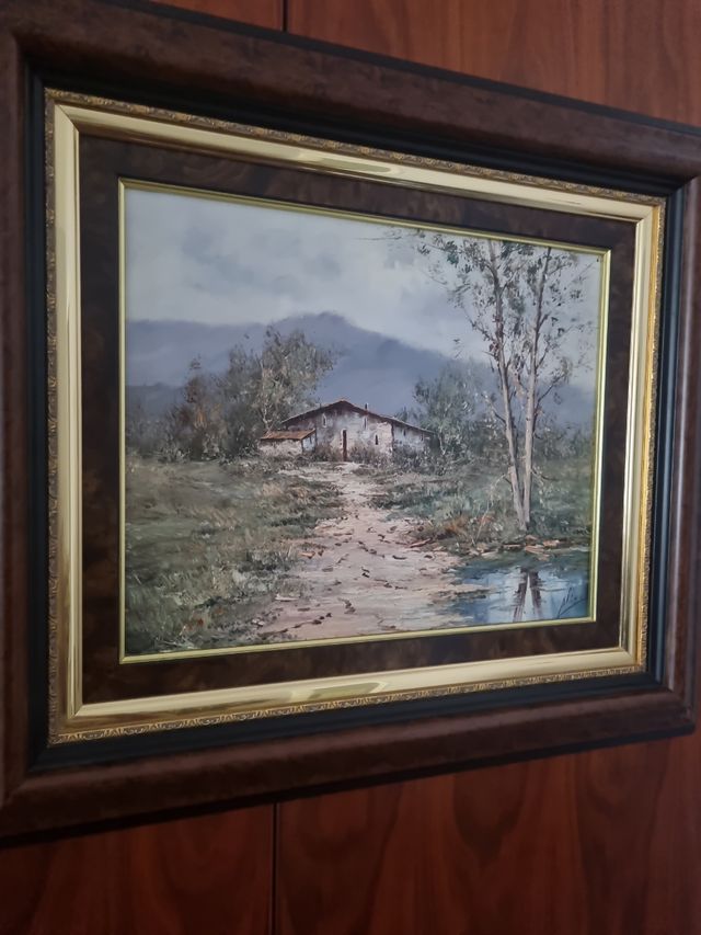 Cuadro paisaje rústico