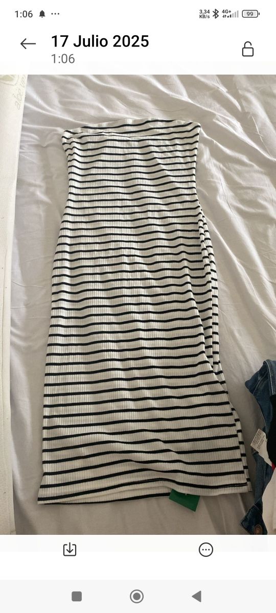 Vestido rayas SHEIN niña